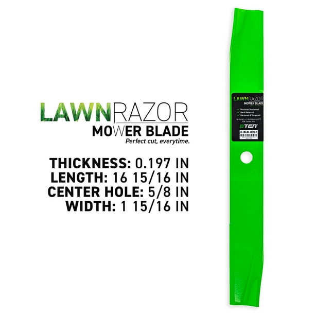 LawnRAZOR Blade for Gravely Pro Master 300 50 inch Deck 11234 High Lift 3 Pack 810 CBL2519D Walmart