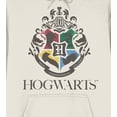 thumbnail image 6 of Harry Potter Minimal Hogwarts Crest Long Sleeve Natural Adult Hooded Sweatshirt-XL, 6 of 7