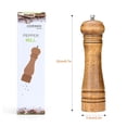 thumbnail image 4 of Lychee Solid Wood Adjustable Pepper Grinder Food Grinders & Mills, 8 in, 4 of 6