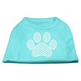 thumbnail image 1 of Chevron Paw Screen Print Shirt Aqua Xxxl (20), 1 of 1