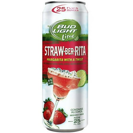 Bud Light Lime Straw-Ber-Rita Margarita with a Twist, 25 ... Bud Light Lime Straw-Ber-Rita Margarita with a Twist, 25 ...