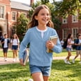 thumbnail image 6 of fatyb Kids Cardigan for Boys Girls Thin School Uniform Long Sleeve Casual Knitted Button down Sweater, 6 of 7