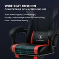 thumbnail image 3 of GTRACING Gaming Chair with Footrest Ergonomic Reclining Office Chair Swivel Rocker, Red, 3 of 8