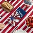 thumbnail image 5 of Sm:)e Daisy American Flag 4th of July Kitchen Dish Towels Set of 2 18x26 Inch, Red, Soft & Absorbent Patriotic Independence Day Washcloth, 5 of 7