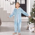 thumbnail image 6 of Soft Big Kids Onesie Pajamas Cozy Loose-Fit Jumpsuits for kids with Pockets for Christmas Lounge & Play Delicate Snowflakes Patter, 6 of 8