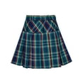 thumbnail image 3 of Girls Skirt Back School Uniform Peacock Green Tartan Skirt 9-10 Years, 3 of 5