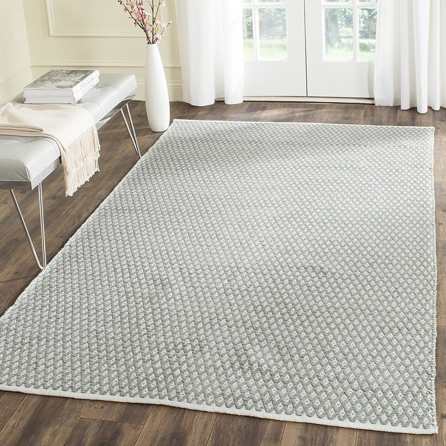Safavieh Boston Collection Bos685e Handmade Grey Cotton Area Rug 6 Safavieh Boston Collection Bos685e Handmade Grey Cotton Area Rug 6 X 9 Com