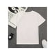 thumbnail image 3 of Camiseta de algodón puro, cuello redondo, manga corta, estampado geométrico, informal, ideal para niños y niñas., 3 of 6