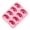 Pink, variant on Fun Themed Fishes Fin Ice Cubes Tray With 8 Sections Funny Ice Cubes Tray Fishes Great For Home And Restaurant Use