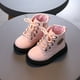 thumbnail image 1 of Botas Martin de otoño e invierno para niños, botas antideslizantes de cuero suave para niños y niñas, botines con cremallera y cordones para bebés, 1 of 6