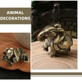 thumbnail image 3 of unbranded Estatua De Elefante En Latón Dorado Decorativa Con, 3 of 6