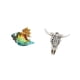 thumbnail image 5 of Figura de cabeza de toro de de cristal, animal marino, arte de pared, decoración, escultura artesanal, adorno para el hogar, la oficina, la e, 5 of 8