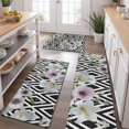 thumbnail image 2 of Pioneer Flower Floral Print Pattern Kitchen Rugs Sets Of 3,Kitchen Runner Rugs Non Skid Washable,Decorative Kitchen Floor Mats for Kitchen,Sink,Laundry,17"x30"+ 17"x47" + 17"x59", 2 of 6