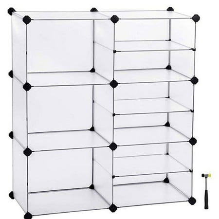 Lowestbest Cube Storage Organizer Book Shelf 9 Cube Storage