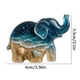 thumbnail image 2 of Orangide Beach Style Acrylic Gift with Card, Elephant Hugging Pocket Decoration for Father's Day, Small Ornament for Desk Shelf Party Favor, 2 of 8