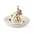 thumbnail image 4 of Organizador de joyas Brillar expositor de joyas soporte de anillo elefante cerámica, 4 of 5