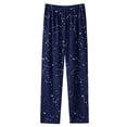 thumbnail image 3 of Axiiglly Pajama Pants for Women Funny Printed Elastic Waist Pajama Bottoms Casual Comfy Loose Sleepwear Fall Pajamas Full Length Pants with Pockets, 3 of 7