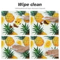 thumbnail image 4 of Acheng  Pineapple Tablecloth for Party Decoration, Fruit Tablecloth for Aloha Tropical Summer Beach Birthday Cocktail Party Supplies 60x60in, 4 of 7