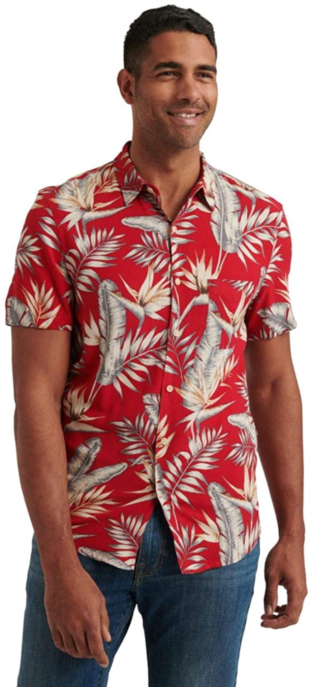 Lucky Brand Men's Short Sleeve Button 