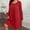 *Red, variant on ClodeEU Women's Long Sleeve Round Neck Plus Size Sweater Dress,Elegant Loose T Shirt Swing Dress Army Green,Womens Plus XXL