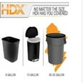 HDX Heavy Duty, Extra Large 50 Gal. Industrial Size Black Trash Garbage