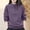 A1 Purple, variant on Pumxq Women's Oversized Fleece Pullover Tops Mock Stand Henley Collar Quarter Button Raglan Long Sleeve Sweatshirts Thermal Warm Ribbed Hem Fall Lounge Casual Outfits Black M