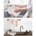 thumbnail image 5 of LightSalmon Ombre Kitchen Dish Towels for Drying Dishes Set of 2, Modern Gradient Abstract Art Waffle Weave Microfiber Hand Tea Bathroom Towels Quick Dry & Absorbent Towel 15.7x23.6, 5 of 7