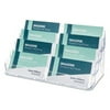 deflecto Eight-Pocket Business Card Holder, Capacity 400 Cards, Clear