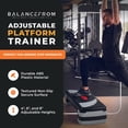 thumbnail image 3 of BalanceFrom Aerobic Step Platform Trainer with Adjustable 3-Level Risers, Black & Gray, 3 of 8
