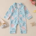 thumbnail image 2 of Hessimy Newborn Baby Girl Golf Outfit Smocked Golf Cart Bubble Romper Ruffle Onesie Bodysuit Infant Summer Clothes(Green, 2 of 9