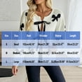 thumbnail image 3 of Women's Tie Front Bow Cardigan Sweaters Lightweight Knit Long Sleeve Top Trendy Fashion Warm Pullover Tops Casual Trendy Ribbed Outfits Fall Winter Jacket Coats, 3 of 9