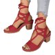 thumbnail image 2 of MKLEKYY Sandalias de Tacón Alto Con Tiras Cruzadas y Boca de Pez para Mujer, Sandalias de Verano, 2 of 4