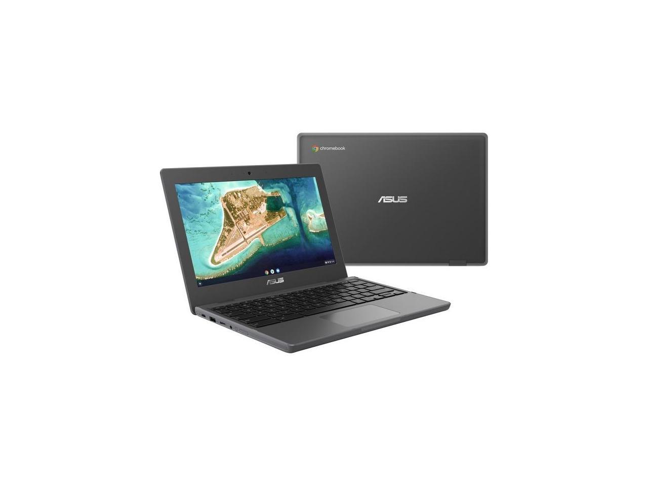 Asus Chromebook CR1 CR1100CKA-YZ142 11.6" Rugged Chromebook HD 1366x768 Intel Celeron N5100 Quad-core (4 Core) 1.10 GHz 4 GB Total RAM 32 GB Flash Memory - Dark Gray