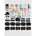 thumbnail image 2 of 52 piezas de accesorios para fotos de bodas en polvo dorado, papel decorativo para fiestas de bodas y cumpleaños, 2 of 3