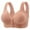 Red, variant on SMihono Fashion Push Up Leisure Bras Front Closure Wireless Solid Underwire for Older Women Everyday Wirefree Comfortable Sleep Red 42