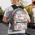 thumbnail image 6 of Pofeuu Rose Flowers Print Laptop Backpack Travel Canvas Backpack for School Lightweight and Comfortable Backpack College Backpack Schoolbag, 6 of 6