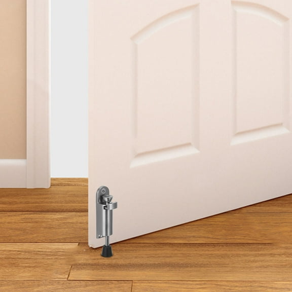 MLINS Heavy Duty Spring Loaded Door Stopper For Floor Kick Down Zinc Alloy Door Stop Holder To Keep Door Open Door Stop For Home And Office