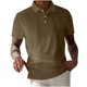 thumbnail image 1 of Blusa de Manga Corta Hombres Versátil Moda Color Sólido Botón Cuello de Vuelta, Camisa Casual Ligera para Diario, 1 of 7