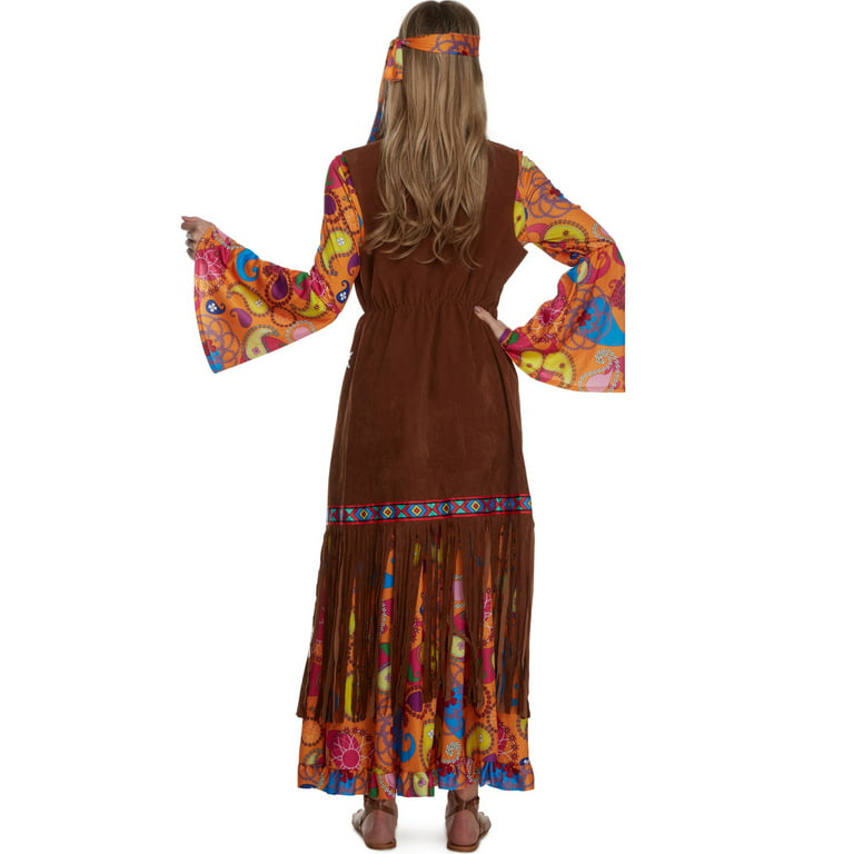 Womens Short Hippie Dress Costume
