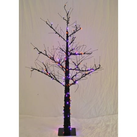 Christmas at Winterland WL-DTR-4.5-LPU/OR 4.5 Foot Pre-Lit Halloween Tree with P