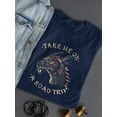 thumbnail image 3 of Take Me On A Road Trip Dragon Shaped T-Shirt Women -Image by Shutterstock, Female Small, 3 of 4