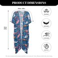 thumbnail image 6 of HELLHERO High Quality Fabrics Bathing Suit Cover Up for Summer Casual Flowy Ocean Sea Creatures Cover, 6 of 6