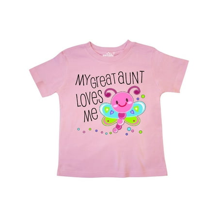 

Inktastic My Great Aunt Loves Me- cute dragonfly Gift Toddler Boy or Toddler Girl T-Shirt