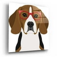 thumbnail image 2 of Epic Art 'Beagle Wearing Hipster Glasses 2' by Furbaby Affiliates, Acrylic Glass Wall Art, 12"x12", 2 of 8