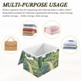 thumbnail image 6 of Yayeee Collapsible Cube Storage Bin with Lid Fabric Closet Decorative Basket with Handles, Art Garden Scene, 6 of 7