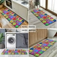 thumbnail image 6 of Colorful Dog Paw Footprint Kitchen Rug Mat,Kitchen Runner Rugs Non Skid Washable,Decorative Kitchen Floor Mats for Kitchen,Sink,Laundry,17"x47.2", 6 of 7