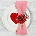 thumbnail image 3 of Shisuyan Heart Napkin Rings Hemp Rope Claret 2Pcs, 3 of 9