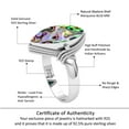 thumbnail image 6 of 925 Sterling Silver Ring Natural Abalone Shell Handmade Jewelry, 6 of 10