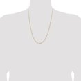 thumbnail image 2 of Auriga 14K Yellow Gold 1.2 mm Concave Box Chain Necklace for Women 24", 2 of 5