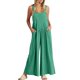 thumbnail image 1 of Gibobby pantalones siameses Overol largo para mujer, mono ajustable informal de verano para mujer(Verde, L), 1 of 2